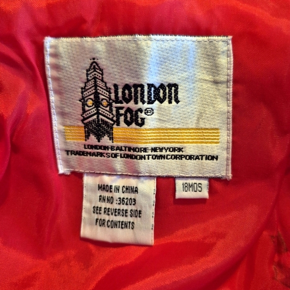 London Fog Vintage boys size 18 months zip up jacket NWT Dead Stock - Picture 11 of 11